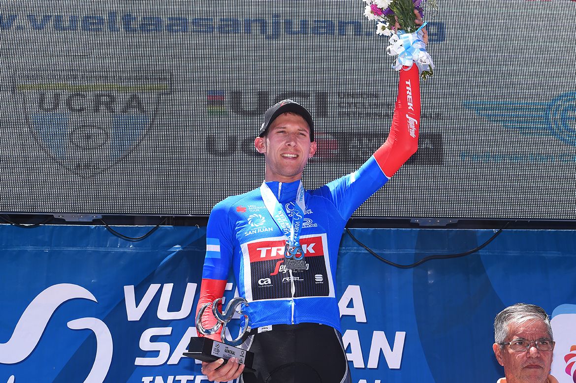 Bauke Mollema (Trek-Segafredo) in the Vuelta a San Juan leader's jersey