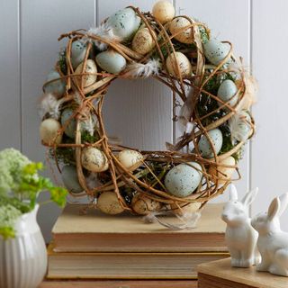 original natural easter egg wreath