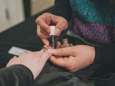 Nude nails - New York Fashion Week