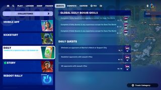 Daily Fortnite Quests in Chapter 6 Season 1