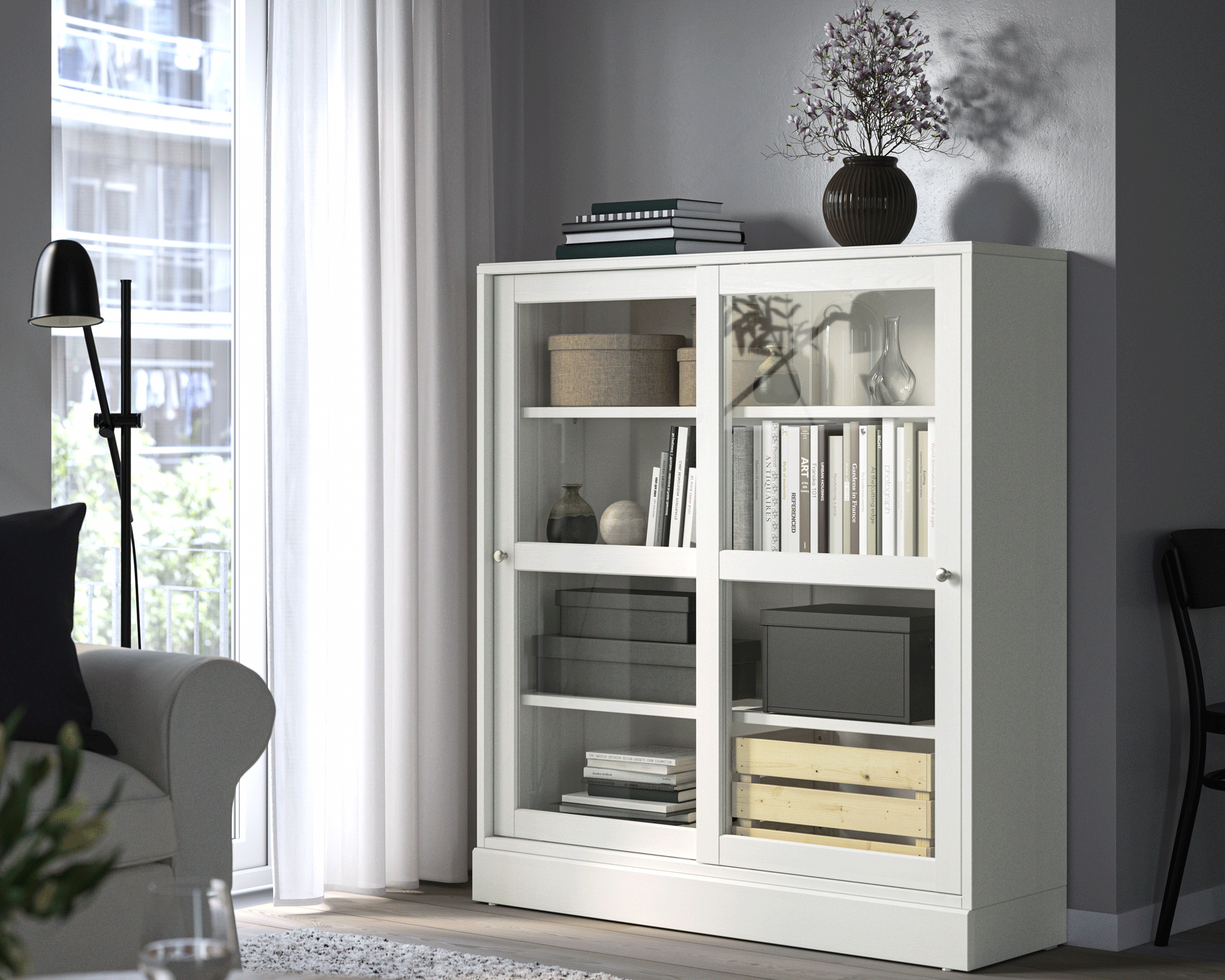 ikea havsta unit in white