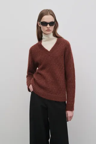 The Row, Finley Sweater in Mohair and Silk