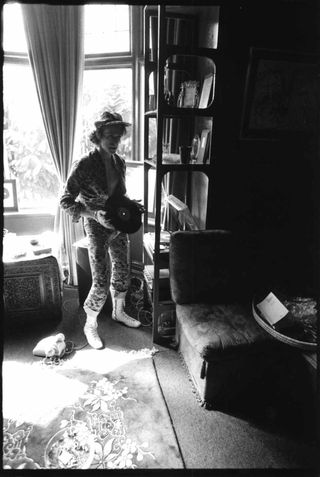Singer David Bowie at home in Beckenham, London on April 24, 1972.