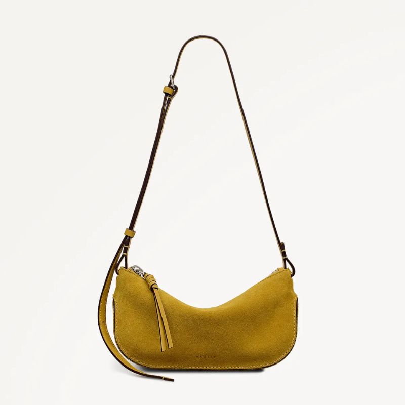 The Iris Suede Small Ziptop Cross Body cut out 