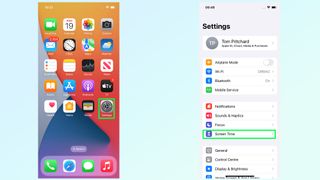how to set up screen distance in ios 17