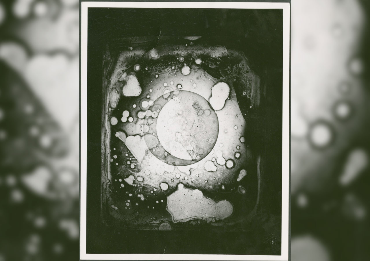 John William Draper's daguerreotype image of the moon as taken on March 23, 1840.