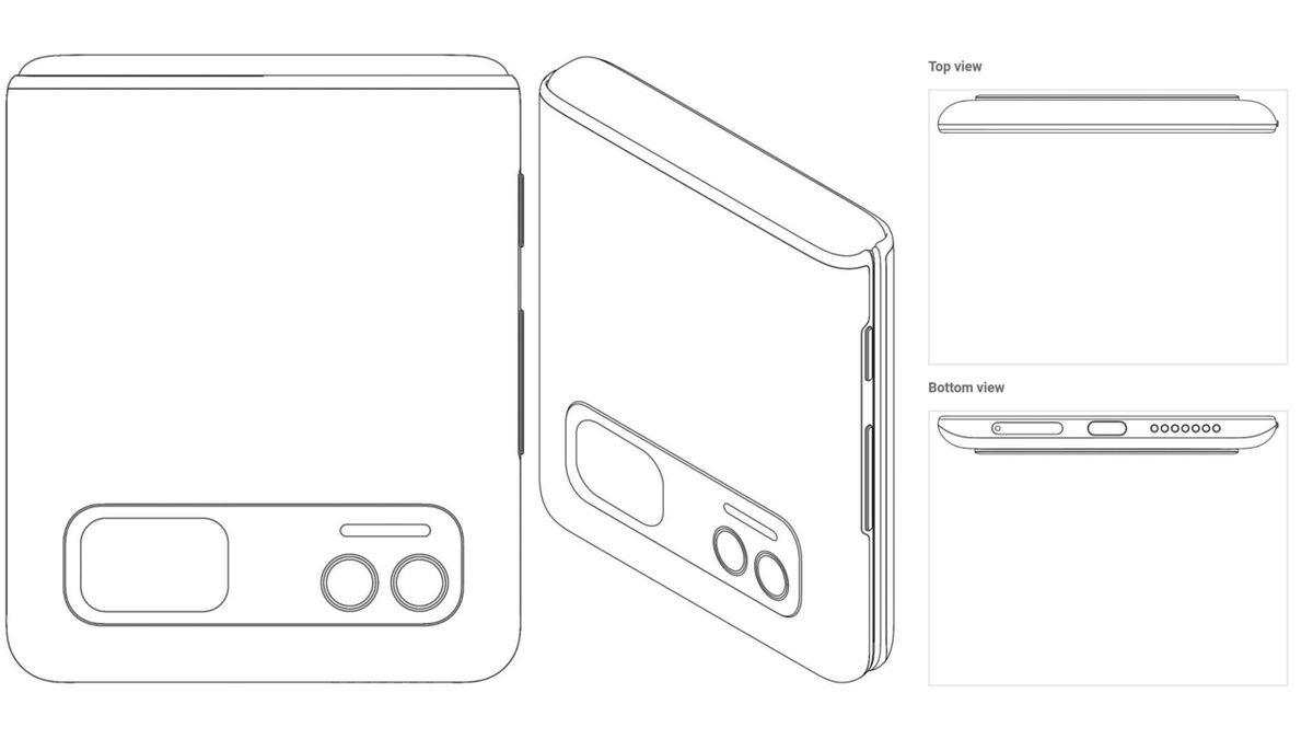 xioami clamshell foldable phone patent