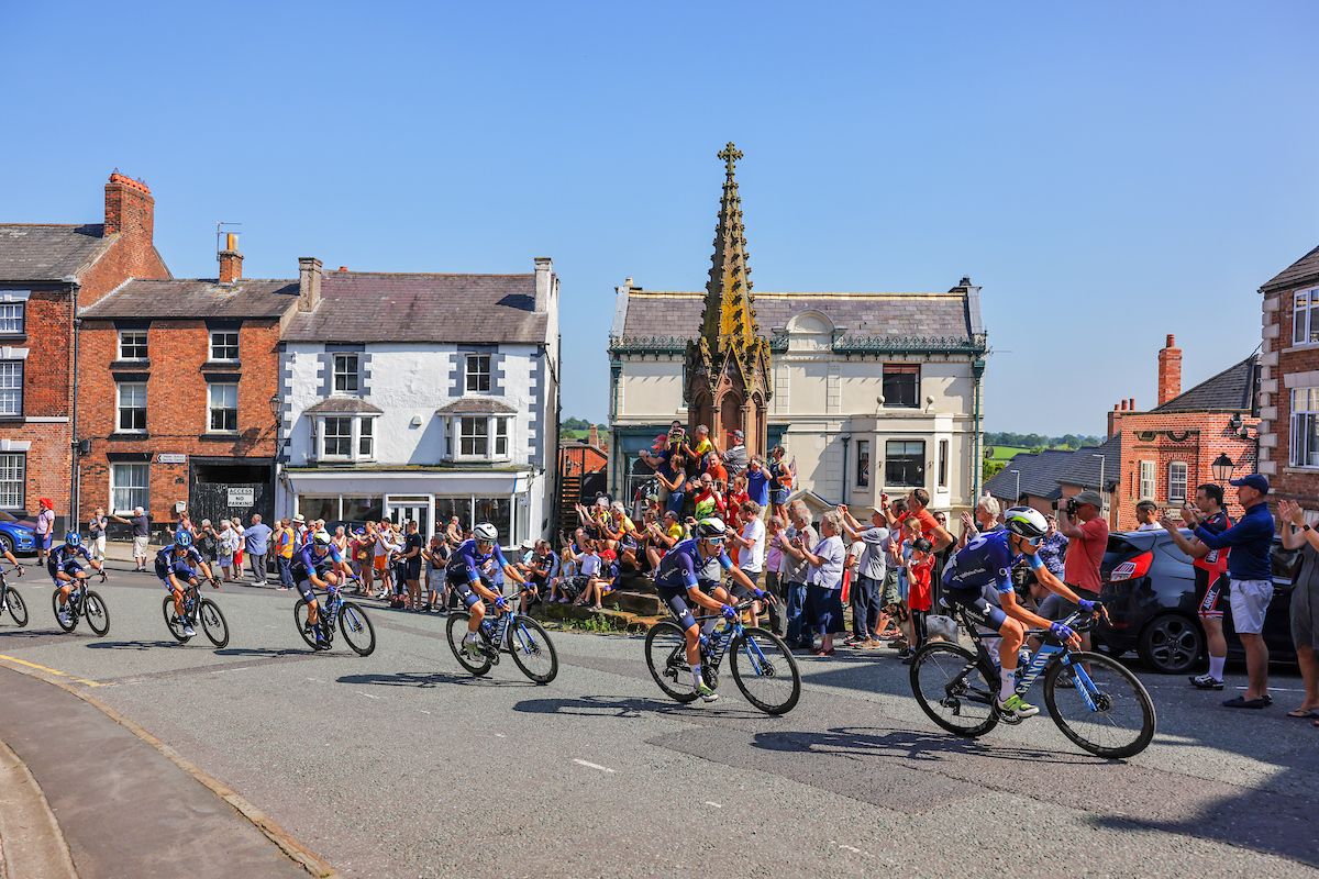 Picture by Alex Whitehead/SWpix.com - 03/09/2023 - Cycling - 2023 Tour of Britain - Stage 2: Wrexham to Wrexham (109.9km) - Oscar Rodriguez of Team Movistar