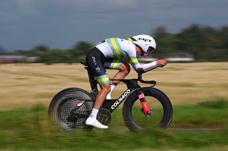Jay Vine during the 2023 Road World Championships Elite Men's Time Trial