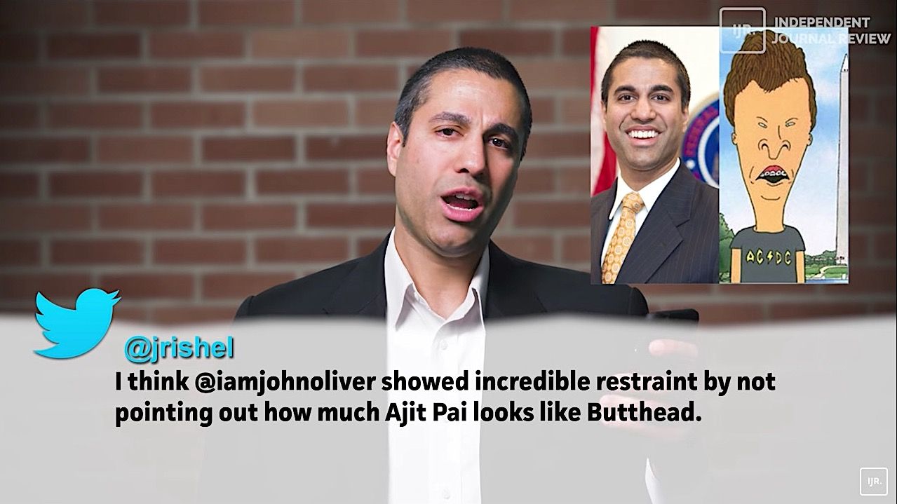 Ajit Pai reads mean tweets