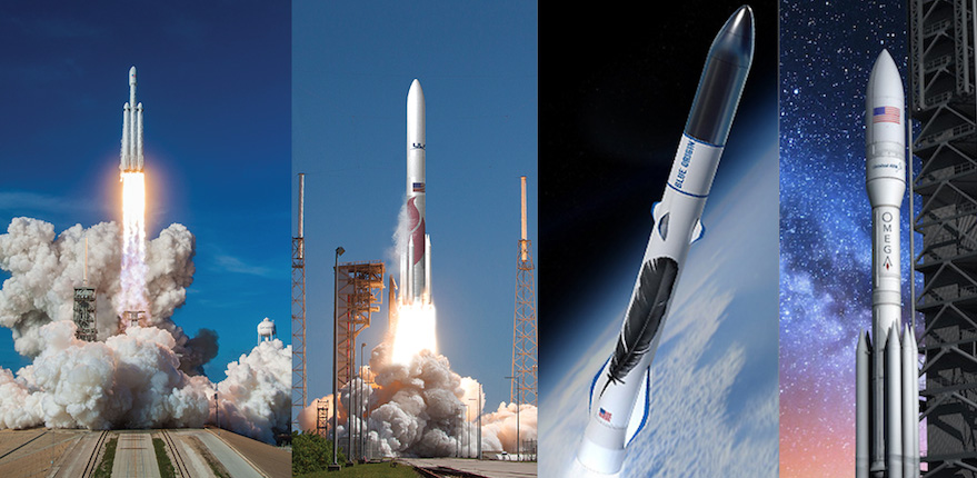 SpaceX, ULA, Blue Origin and Northrop Grumman Innovation Systems were among the contenders for U.S. Air Force Launch Service Agreement contracts.