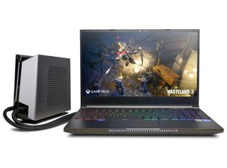 CyberPowerPC Tracer Vi Edge Pro Liquid Laptop Hero Image