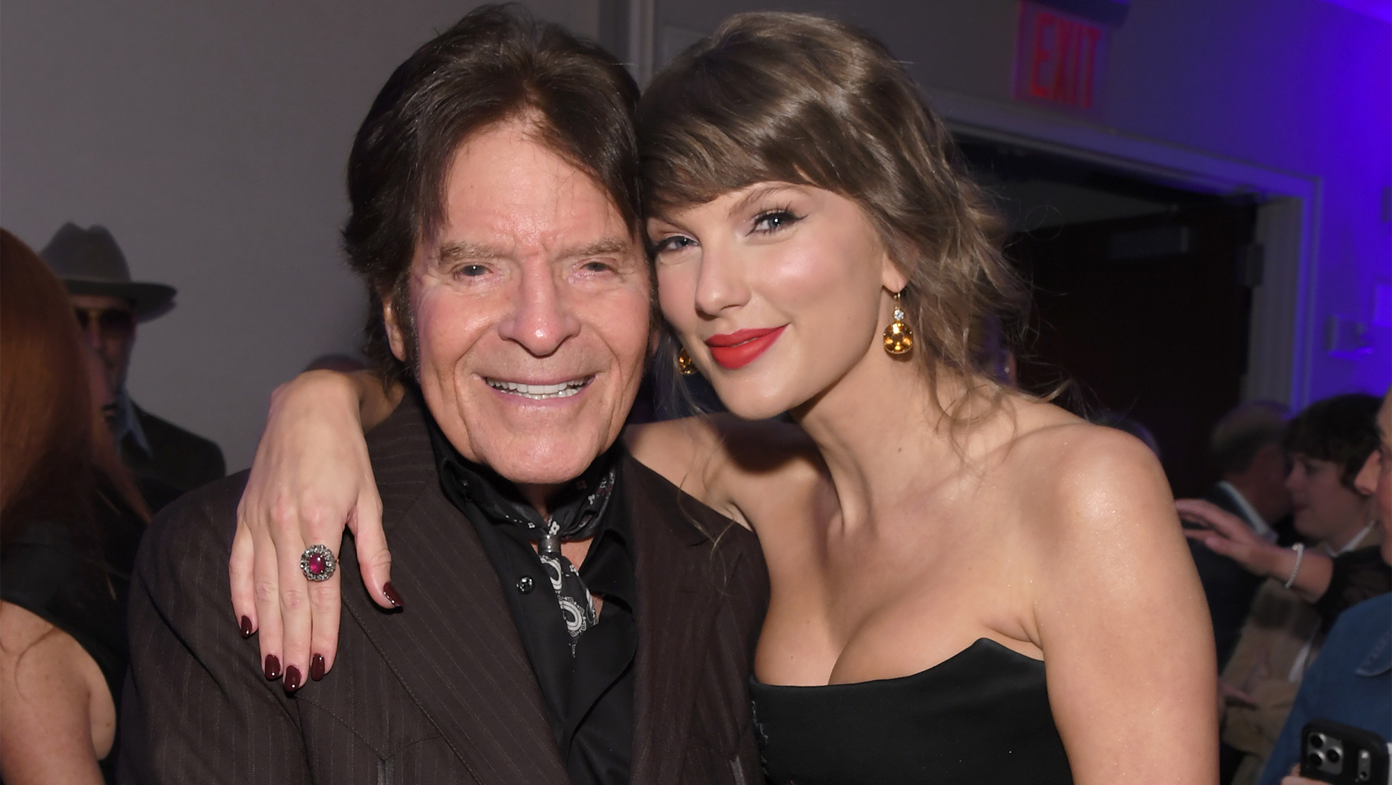 John Fogerty and Taylor Swift attend the 2026 Songwriters Hall Of Fame Induction Ceremony at The New York Marriott Marquis on June 11, 2026 in New York City.
