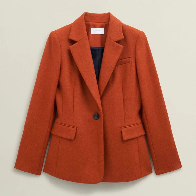 Orange blazer