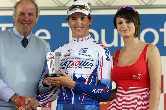 Brit Ben Swift (Katusha) on the podium.