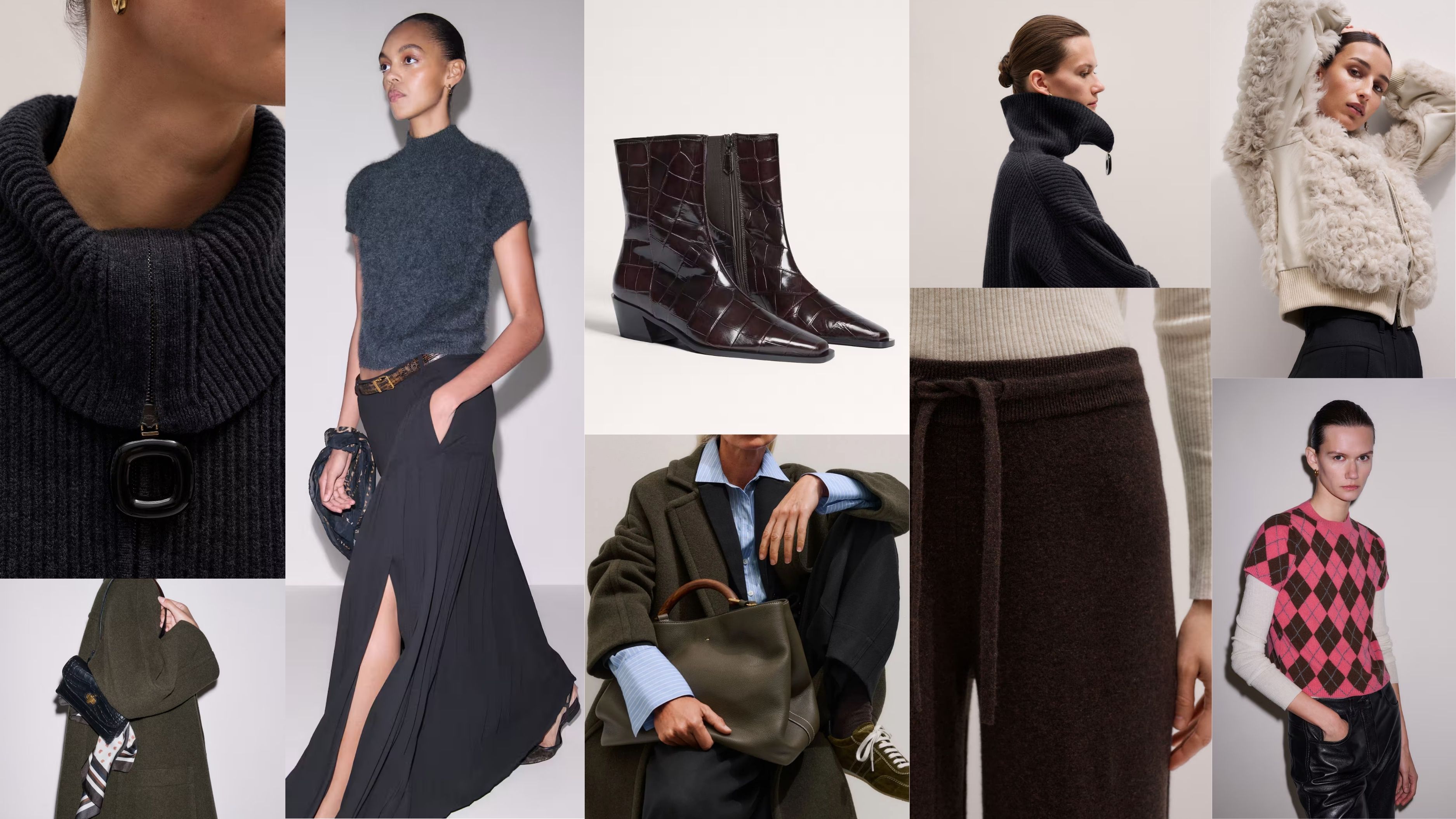 composite of models wearing new pieces from me+em