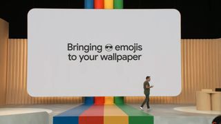 Emoji wallpaper at Google IO 2023