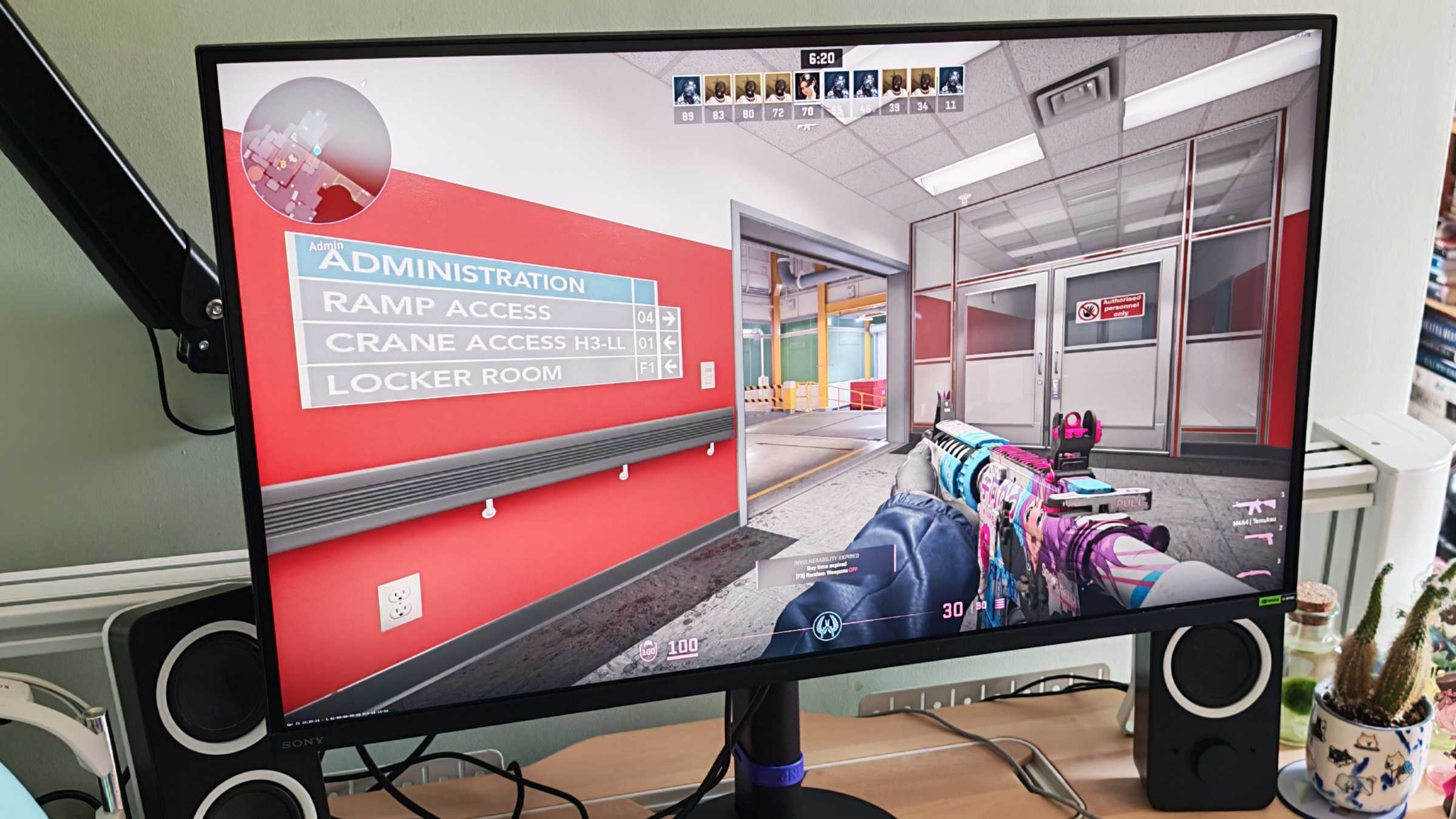 The Sony Inzone M9 II being used to play Counter-Strike 2.