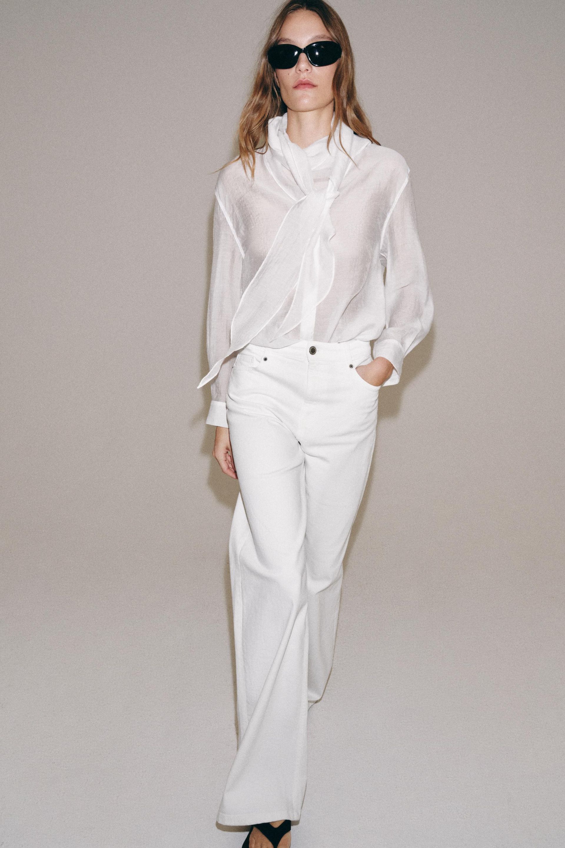 Zw Collection Scarf Shirt