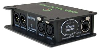 AoIP22 Dante/ AES67 Two Channel Bi-Directional Audio Interface