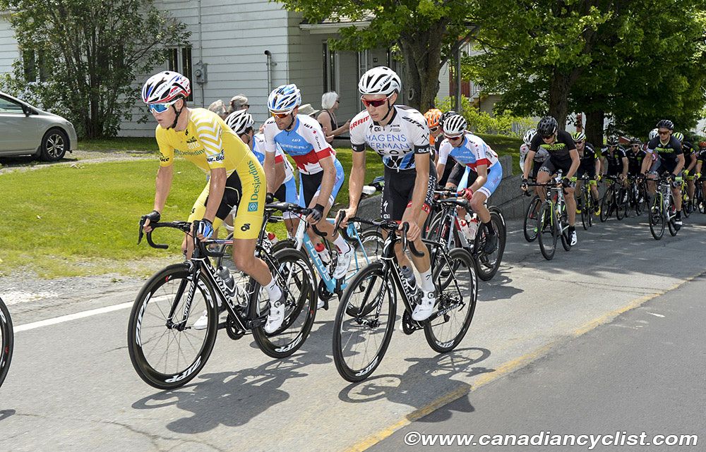 Race leader Gregory Daniel (Axeon Hagens Berman)