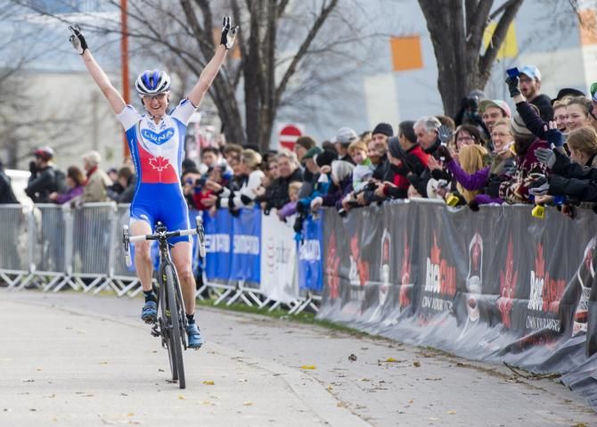 Catherine Penderal wins the Manitoba Grand Prix of cyclo-cross