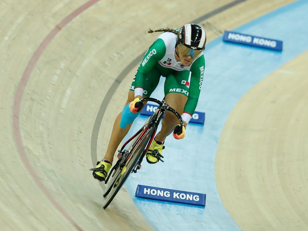 Yuli Verdugo Osuna of Mexico competes in Women's 500m Time Trial Qualifying on Day 4 in 2017 UCI Track Cycling World Championships