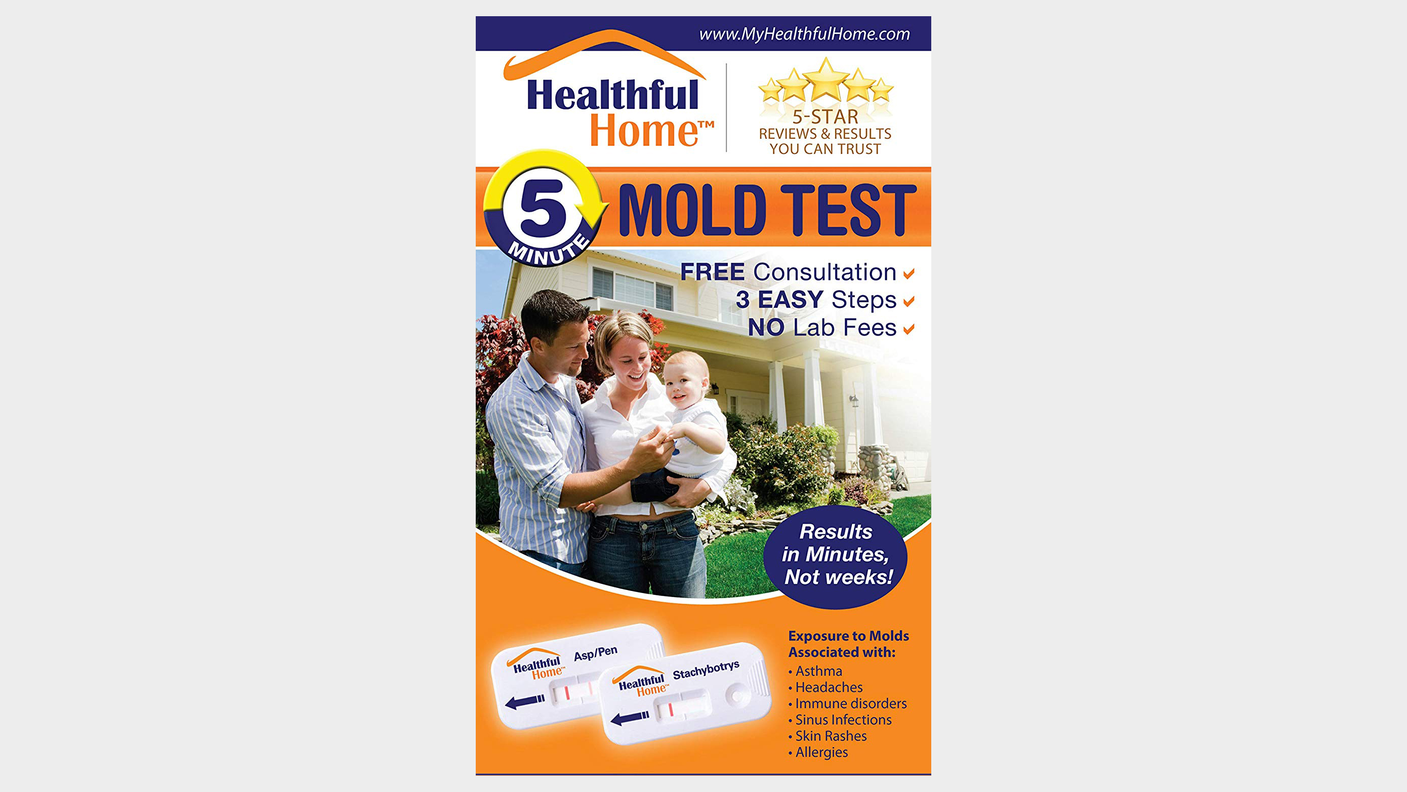 Healthful Home 5-Minute Home Mold Test 