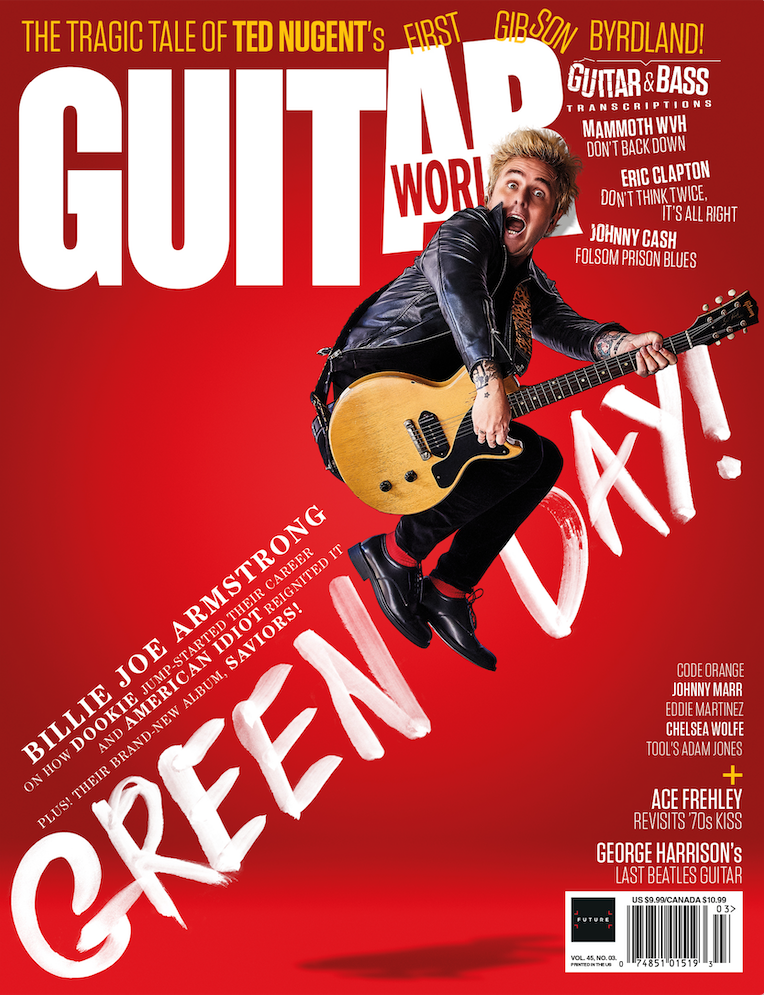 The cover of Guitar World's March 2024 issue