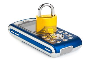 Mobile phone with padlock