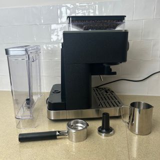 KitchenAid semi automatic coffee machine testing at home