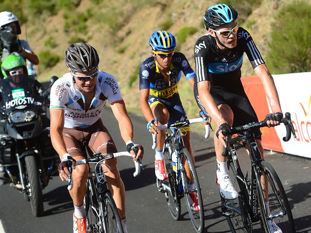 Froome, Roche and Contador at the 2012 Vuelta a Espana