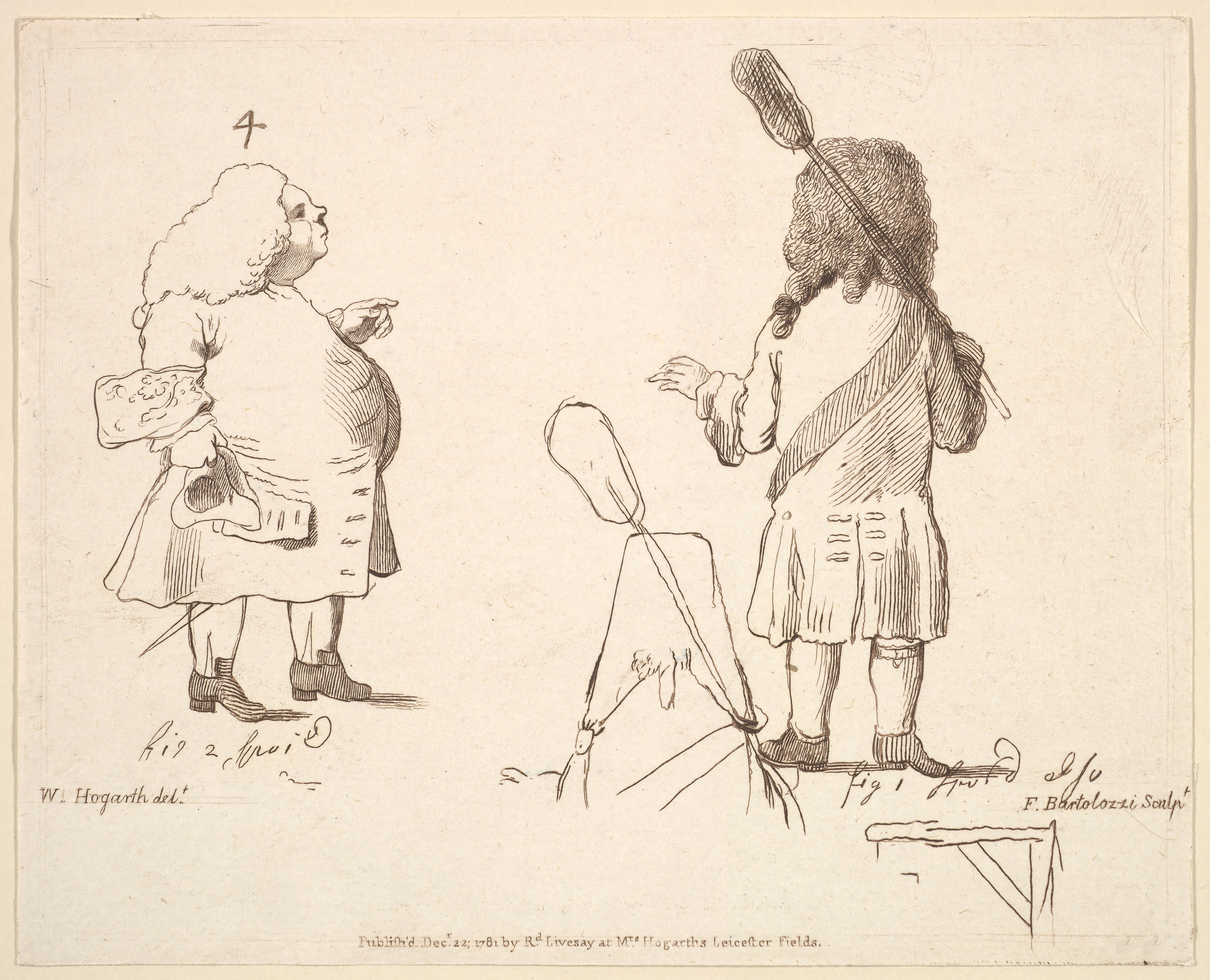Caricatures Of Lord Melcombe And Lord Winchelsea