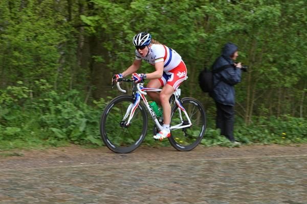 Nicole Cooke (Great Britain) on Kemmelberg