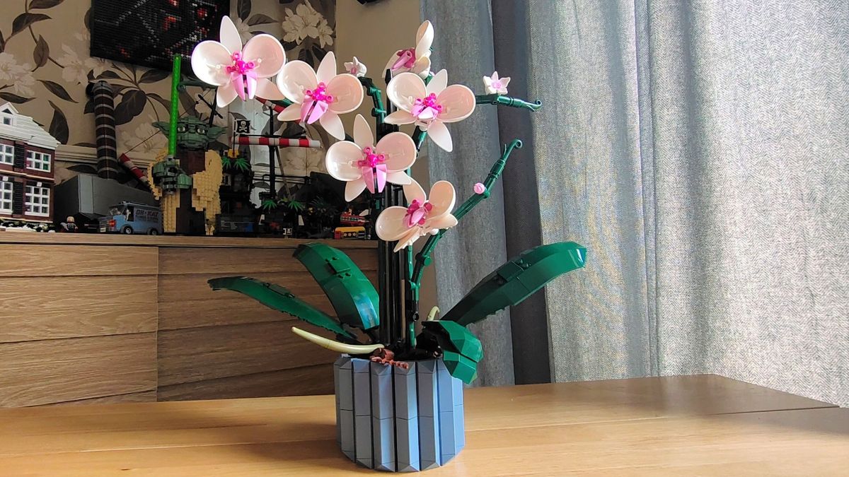 LEGO Icons Orchid Artificial Plant, Building Set with Flowers