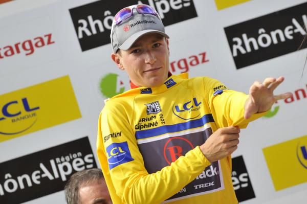 Janez Brajkovic (Radioshack) dons another yellow jersey at the Dauphine.
