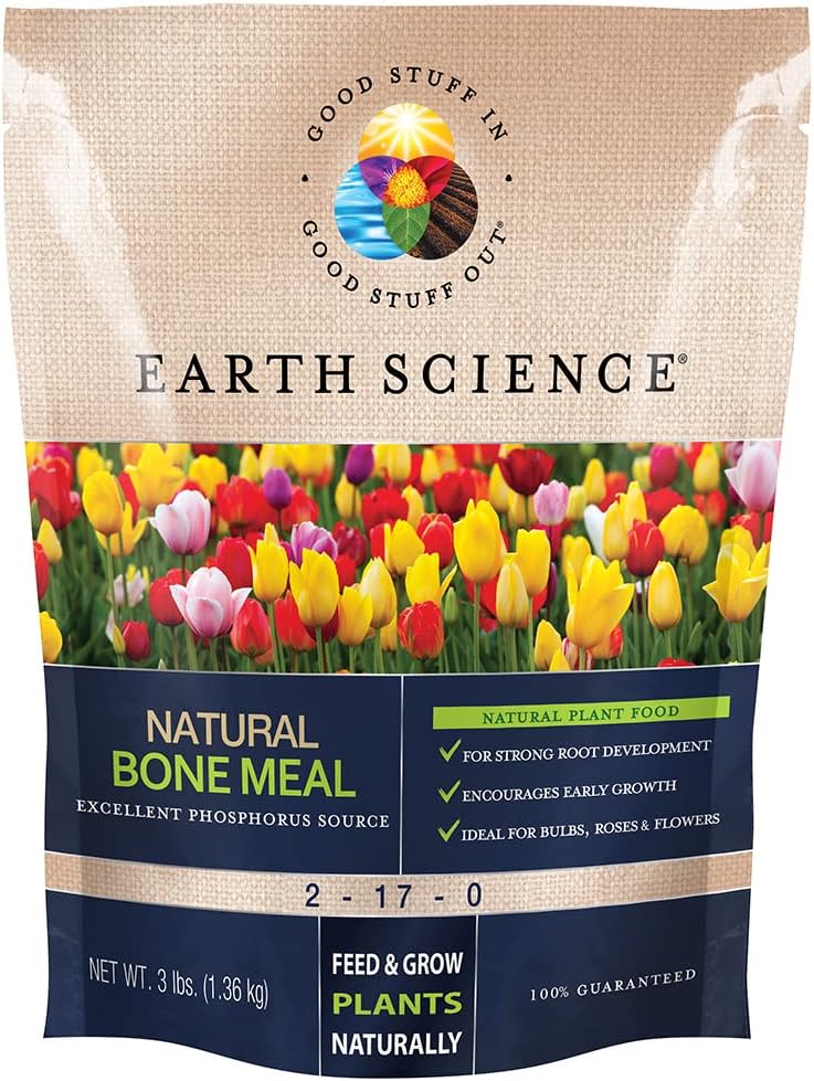 Earth Science Natural Bone Meal Plant Food&amp;mdash;3 Lb&amp;mdash;plant Mix for Bulbs, Gardens, Potted Plants, Trees, and Shrubs