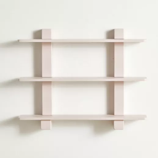 pink 3-shelf wall bookshelf