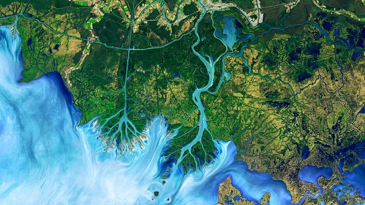 Atchafalaya Delta: One of the amazing images of Earth from space 