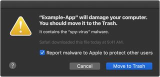 macOS warning