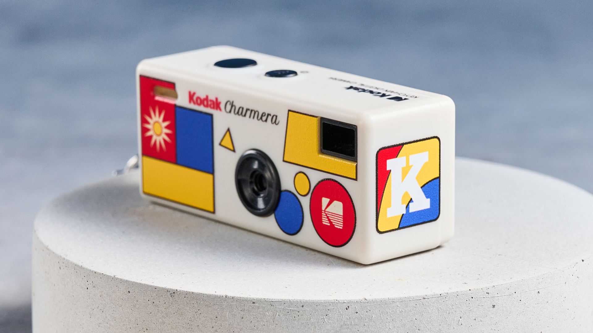 A Kodak Charmera keychain camera