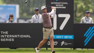 Andy Ogletree at the LIV Golf Singapore tournament