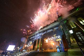 The moment Yorkshire celebrated bagging the first few stages of the 2014 Tour Photo: Andy Jones