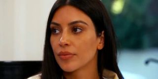 Kim Kardashian concerned face on KUWTK