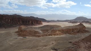 The Timna Valley in Israel's Negev desert near Eilat was the site of a major copper mining and smelting industry about 3,000 years ago.