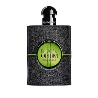 A black and green 50ml bottle of YSL Black Opium Illicit Green EDP is one of the best vanilla perfumes. 