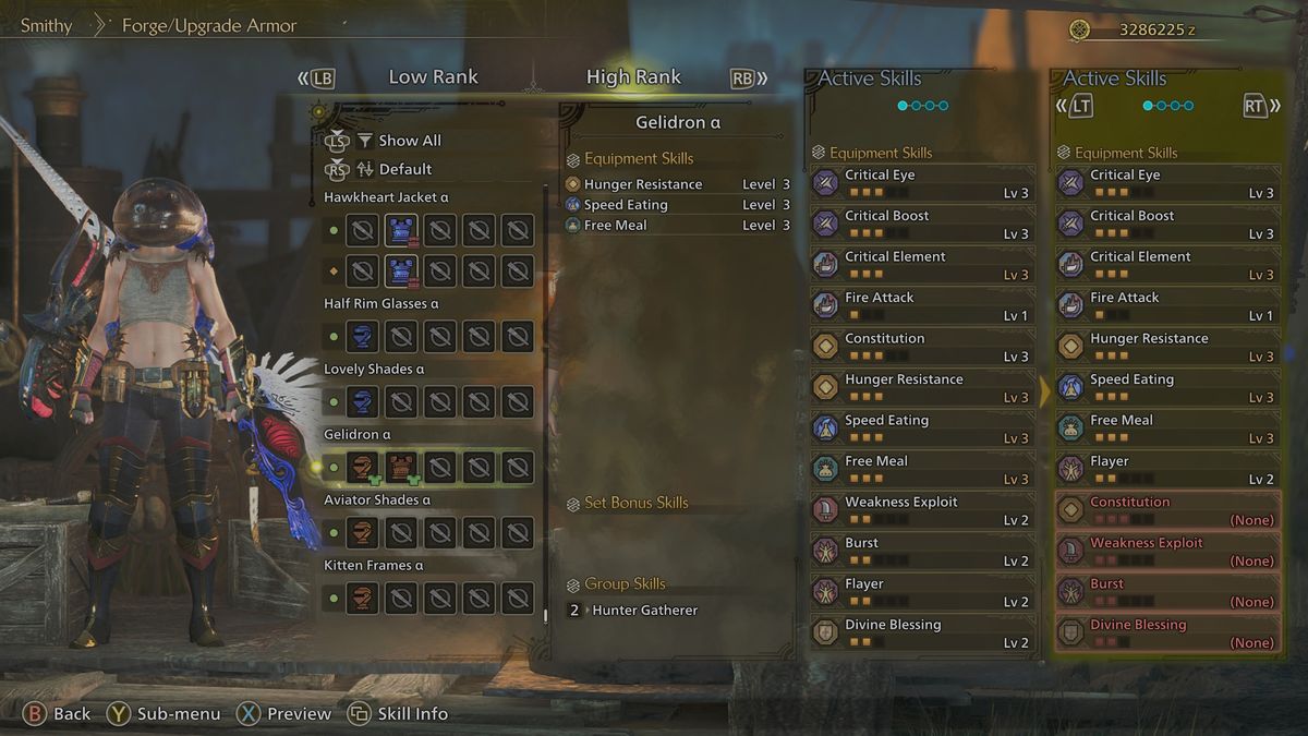 Monster Hunter Wilds Dreamspell armor - Gelidron set