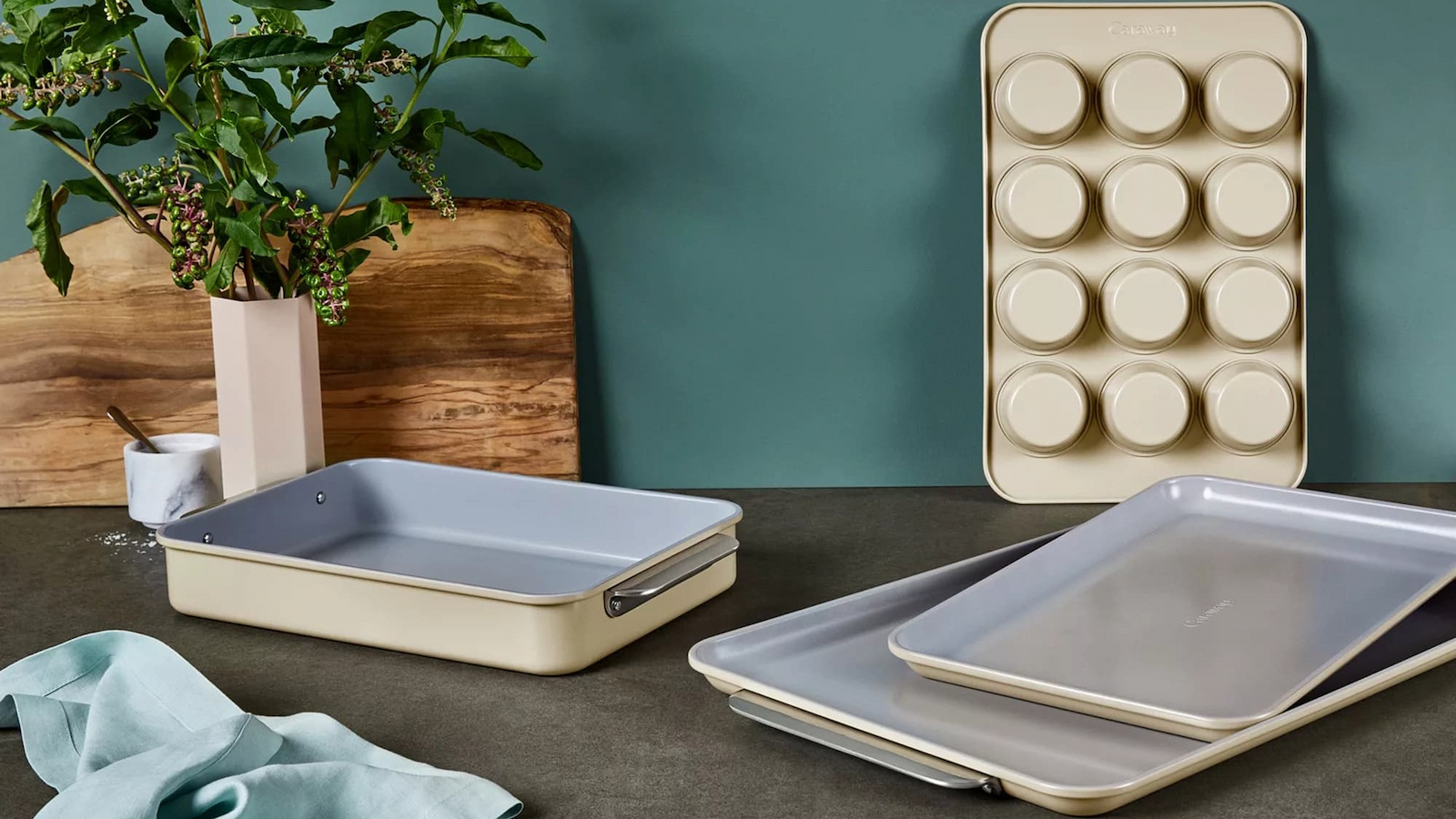 Caraway Home 5-Pc Nonstick Ceramic Bakeware Set