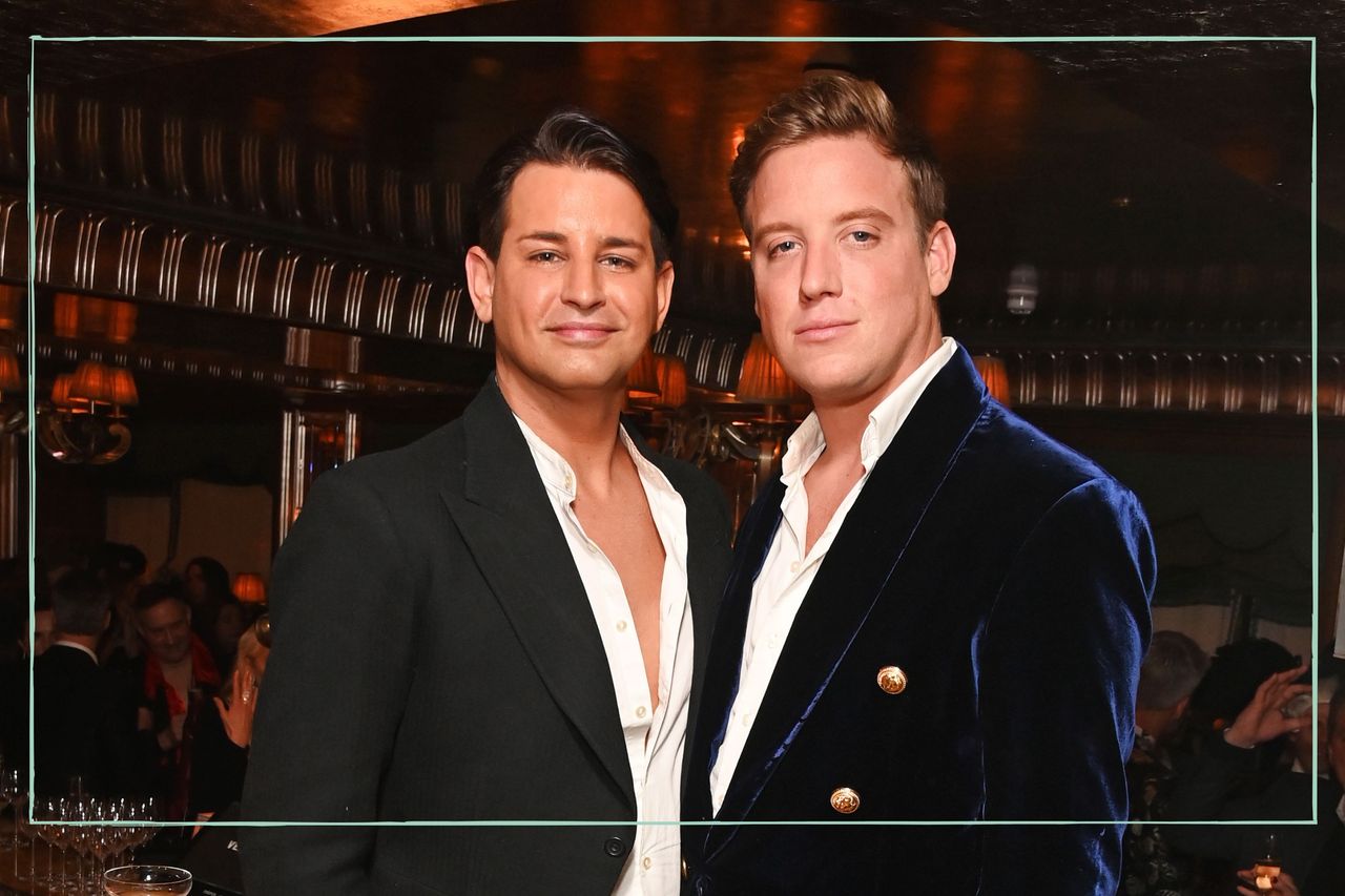 Ollie Locke and Gareth Locke at friend&#039;s 40th birthday party