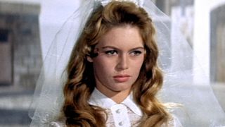 Brigitte Bardot in a wedding dress in And God Created Woman